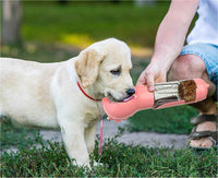 3-in-1 Portable Dog Water Bottle & Feeder - Pet Travel Water Bottle with Bowl & Bag Holder